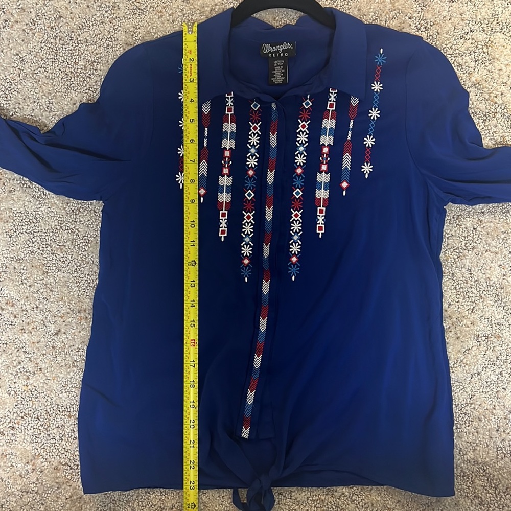 Wrangler Retro Button Up Blouse - image 8